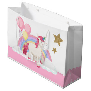 Unicorn Födelsedagsfest Large Gift Bag