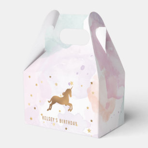 Unicorn-Födelsedagsfest Presentaskar
