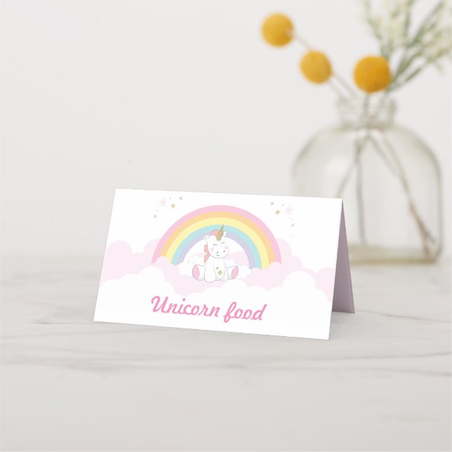 Unicorn food-label, Unicorn Placeringskort (Framsida)