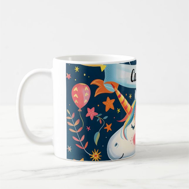 Unicorn-för barn kaffemugg (Vänster)