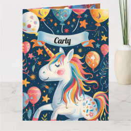 Unicorn-för barn kort