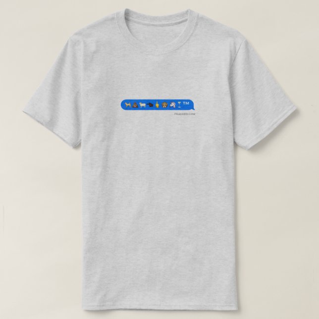 unicorn för emojishundapa tee shirt (Design framsida)