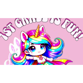 Unicorn för flickor i klass 1 t shirt