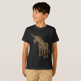 Unicorn för Look för Magical fantasihäst guld- T-shirt