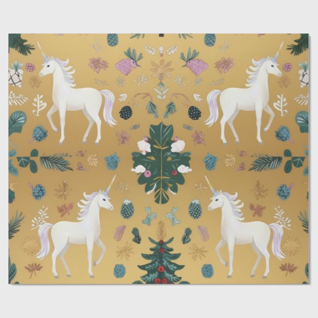 Unicorn Forest Wrapping Paper Presentpapper (Platt)