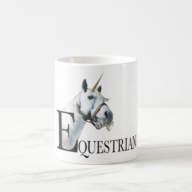 Unicorn från Equestrian side öga Kaffemugg (Center)