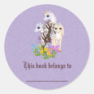 Unicorn Friends Pixel Art Runt Klistermärke