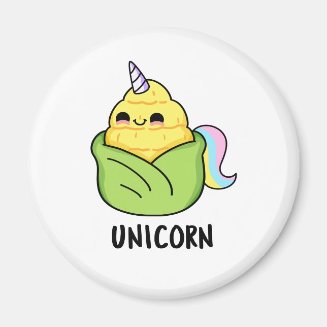 Unicorn Funny Baby Maj Pun Magnet (Framsidan)