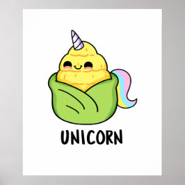 Unicorn Funny Baby Maj Pun Poster