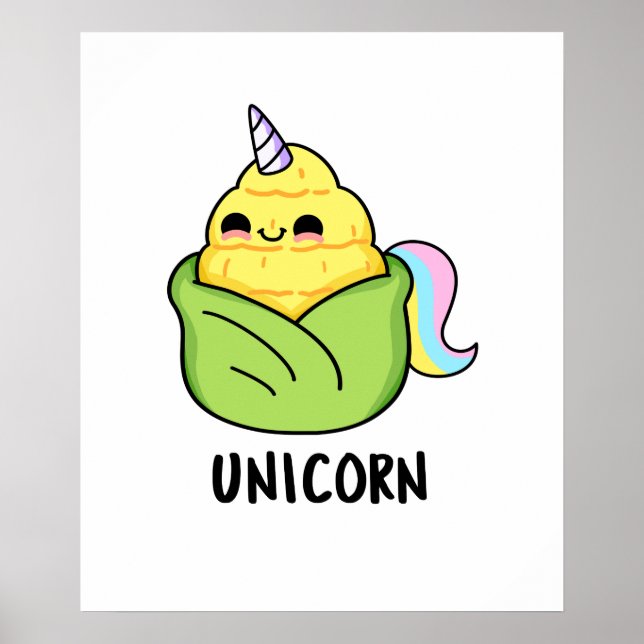 Unicorn Funny Baby Maj Pun Poster (Framsidan)