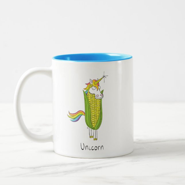 Unicorn Funny Maj Coffee Mugg (Vänster)