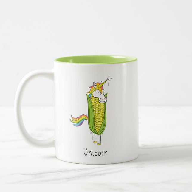 Unicorn Funny Maj Coffee Mugg (Vänster)