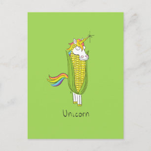 Unicorn Funny Maj Corny vykort