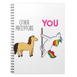 Unicorn Funny, sjuksköterska, preceptor Anteckningsbok