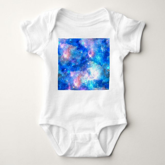 Unicorn Galaxy Night Himlar Skriv ut T Shirt (Framsida)