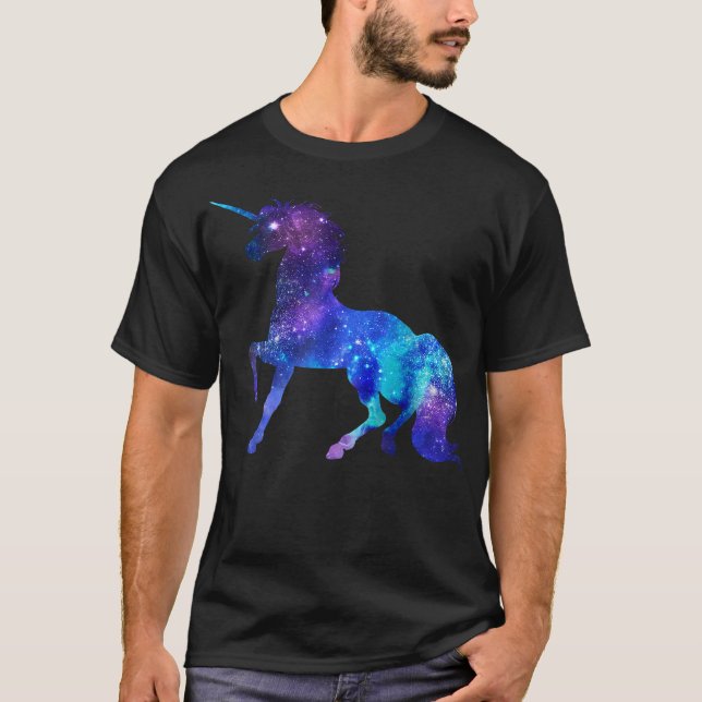 Unicorn Galay Squad T shirt Girls Funny Galactic S (Framsida)