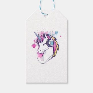 Unicorn Gamer Girl (1) Presentetikett