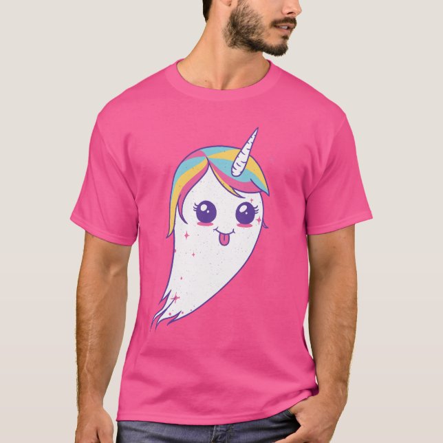 Unicorn Ghost T Shirt (Framsida)