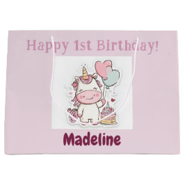 Unicorn Gift Wrap, 1st Birthday Girl, Personalized