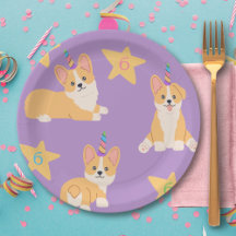 Unicorn Girl Birthday, Corgi Anpassningsbar Age