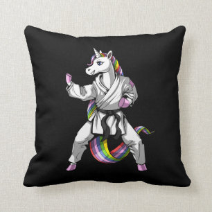 Unicorn Girl Karate Ninja Kudde