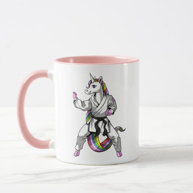 Unicorn Girl Karate Ninja Mugg (Vänster)