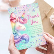 Unicorn Girl Magic Pastel Rainbow Birthday