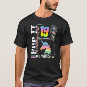 Unicorn Girl Pop it Party Fidget Kid T Shirt