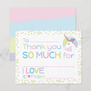 Unicorn Girl Stationery Fill-in-Tack