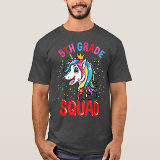 Unicorn Girls Back to school 5:e Klass T Shirt