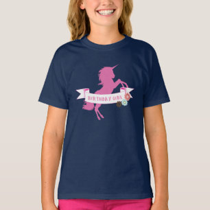 Unicorn Girls Birthday Unicorn Älskare T Shirt
