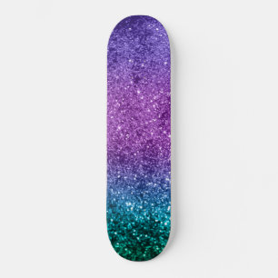 Unicorn Girls Glitter #10 #shiny Mini Skateboard Bräda 18,5 Cm