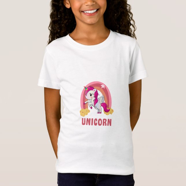 Unicorn Girl's T-shirt (Framsida)