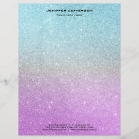 Unicorn glitter Letterhead