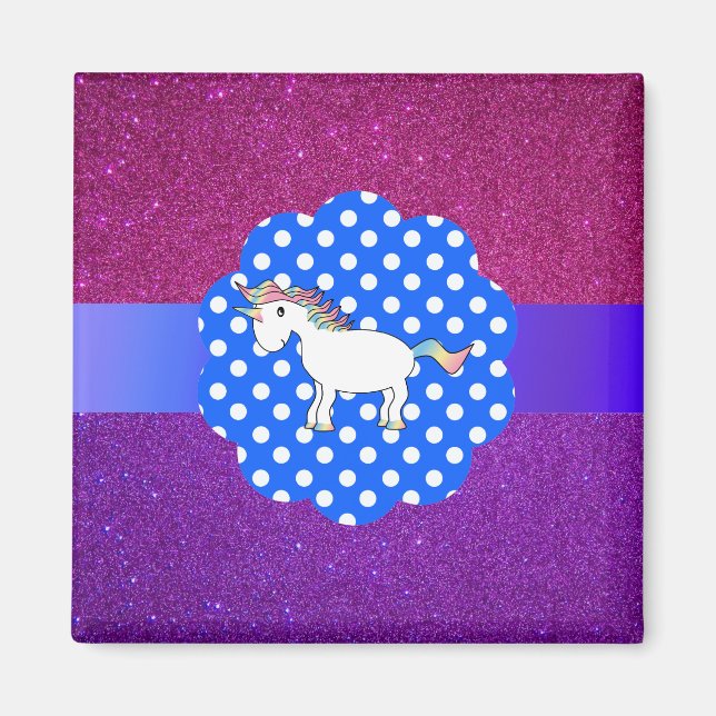 Unicorn glitter magnet (Framsidan)