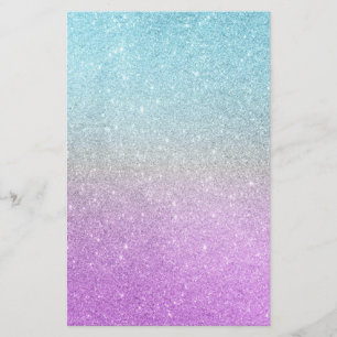 Unicorn glitter Stationery Brevpapper