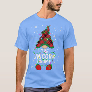 Unicorn Gnome Family Matching Group Julafton Light T Shirt