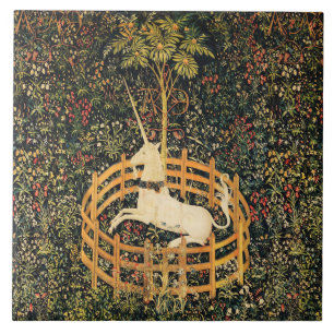 UNICORN GOTHIC FANTASY FLOWERS,BLOMMIGT MOTIFS KAKELPLATTA