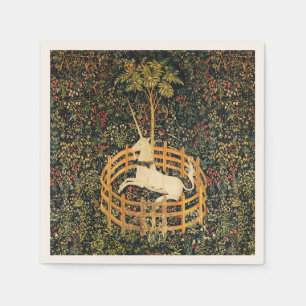 UNICORN GOTHIC FANTASY FLOWERS,BLOMMIGT MOTIFS PAPPERSSERVETT