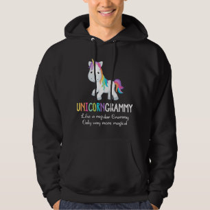 Unicorn Grammy Cute Magic Funny jul Hoodie