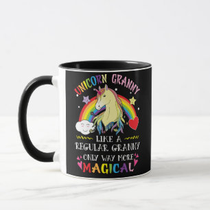 Unicorn Granny som Regular Granny Only Way Mugg