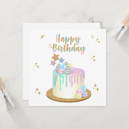 Unicorn Grattis på födelsedagen Kort