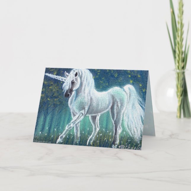 Unicorn Greeting Card Kort (Framsida)