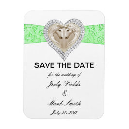 Unicorn Grönt Snöre Spara datum magneter