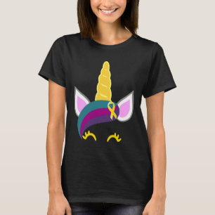 Unicorn Gult Ribbon T Shirt