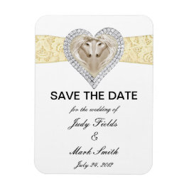 Unicorn Gult Snöre Spara datum magneter