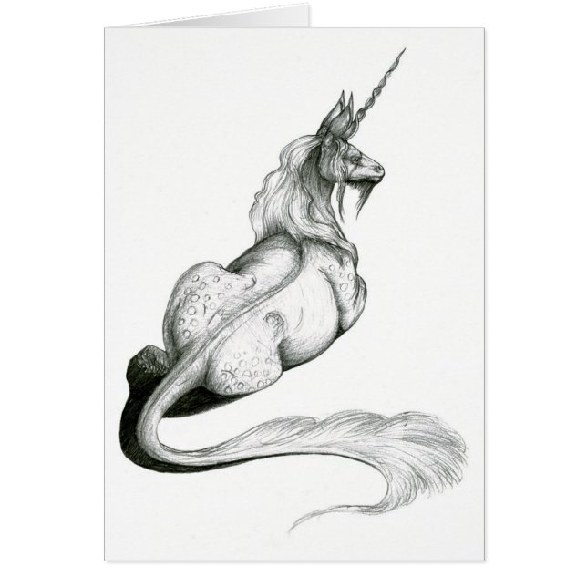 Unicorn Hälsningskort (Framsidan)