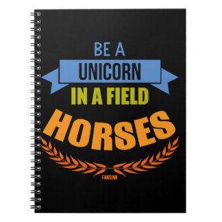 Unicorn-hästmytiska varelser Pony Unicorn Anteckningsbok