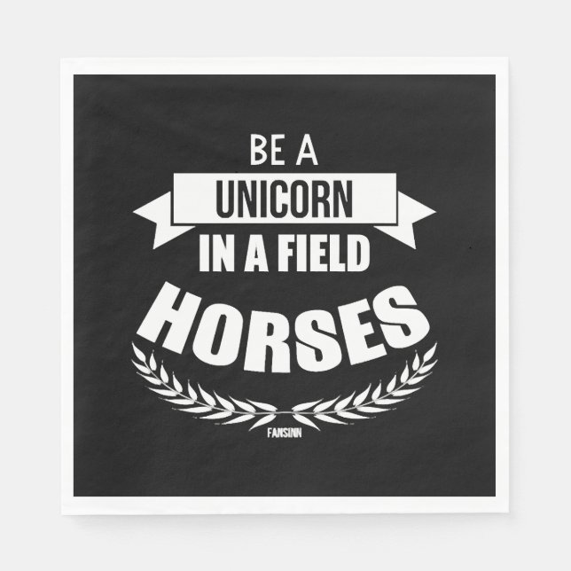 Unicorn-hästmytiska varelser Pony Unicorn Pappersservett (Framsidan)