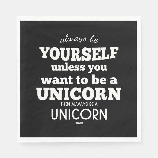 Unicorn-hästmytiska varelser Pony Unicorn Pappersservett (Framsidan)